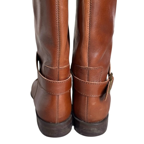 Vintage Etienne Aigner Womens Riding Boot Sz 7.5 Brown Leather Equestrian Preppy - Picture 10 of 14